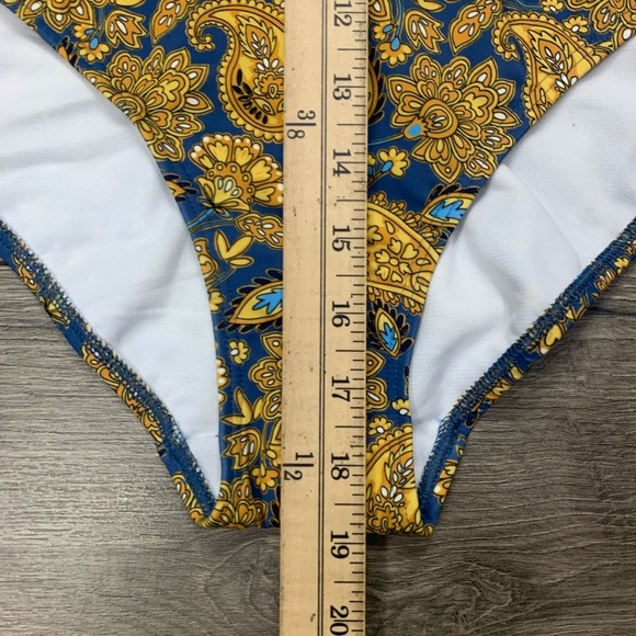 Boden capri cup-size swimsuit harvest gold bathing suit Sz 36B‎ NWT - Picture 10 of 15